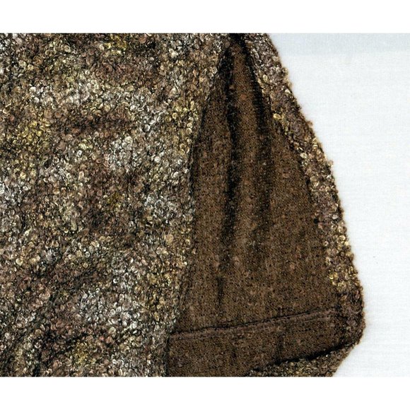 NEW B_Envied Dolman Sherpa Sweater Brown Small - Picture 4 of 5